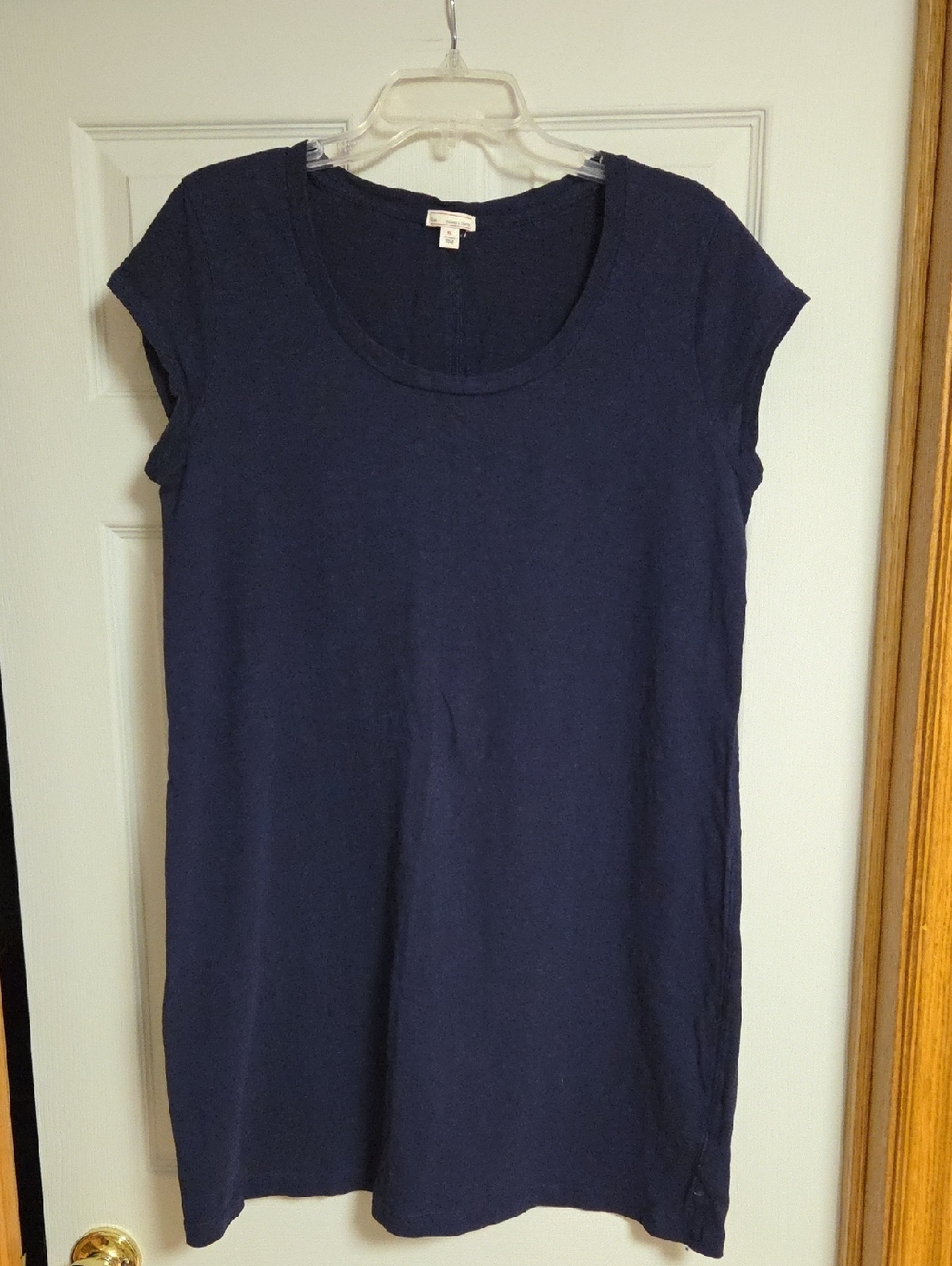 GAP Navy Short Sleeve Scoop Neck Shirt Dress